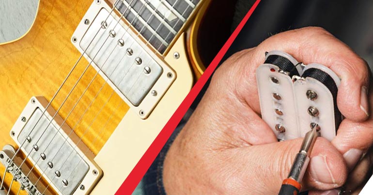 Parte interna de um captador humbucker