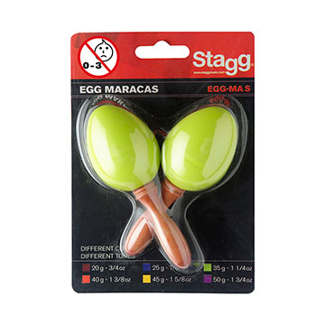 EGG MARACAS STAGG - EGG-MA S/GR (VERDE)