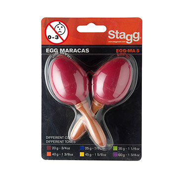 EGG MARACAS STAGG - EGG-MA S/RD (VERMELHO)