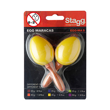 EGG MARACAS STAGG - EGG-MA S/YW (AMARELO)