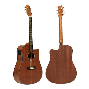 VIOLÃO DREADNOUGHT STAGG SA25 DCE MAHO - NATURAL