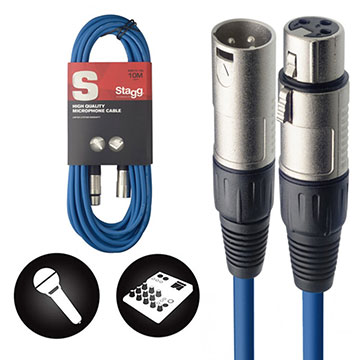 CABO STAGG EMBORRACHADO PARA XLR X XLR 10 METROS - SMC10 CBL