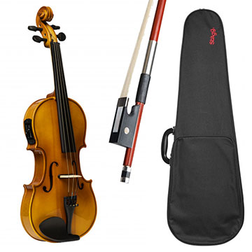 VIOLINO STAGG VN-4/4 ELEC - NATURAL