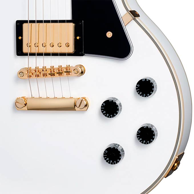 GUITARRA EPIPHONE IGC LES PAUL CUSTOM - ALPINE WHITE | Pride Music