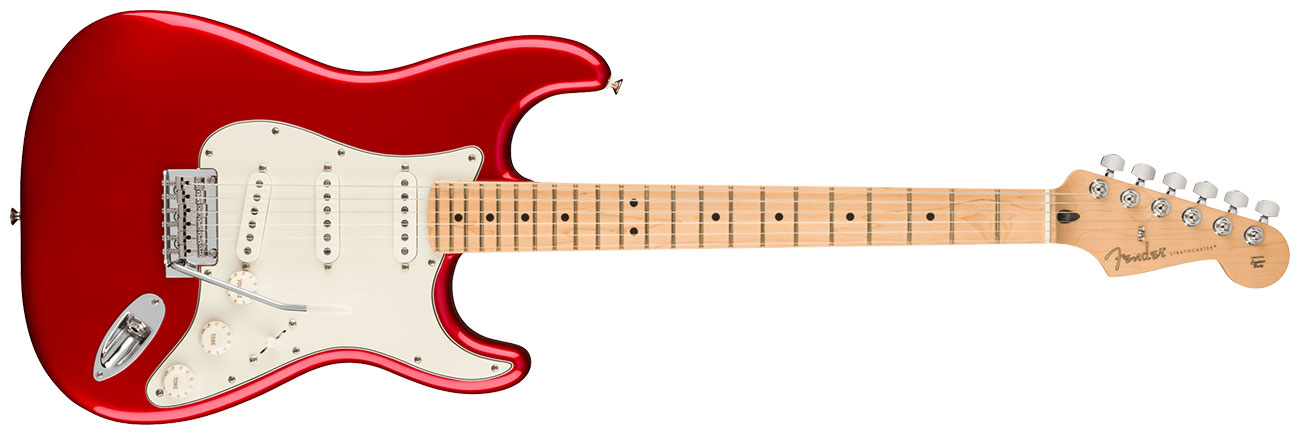 GUITARRA FENDER PLAYER STRATOCASTER MN 014-4502-509 CANDY APPLE RED