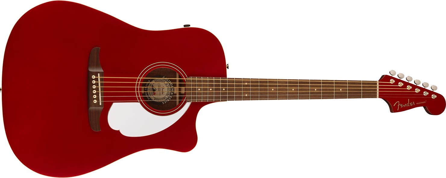 ギター Fender Redondo Player VIOLÃO FENDER® REDONDO PLAYER 097-0713-209 - CANDY APPLE RED