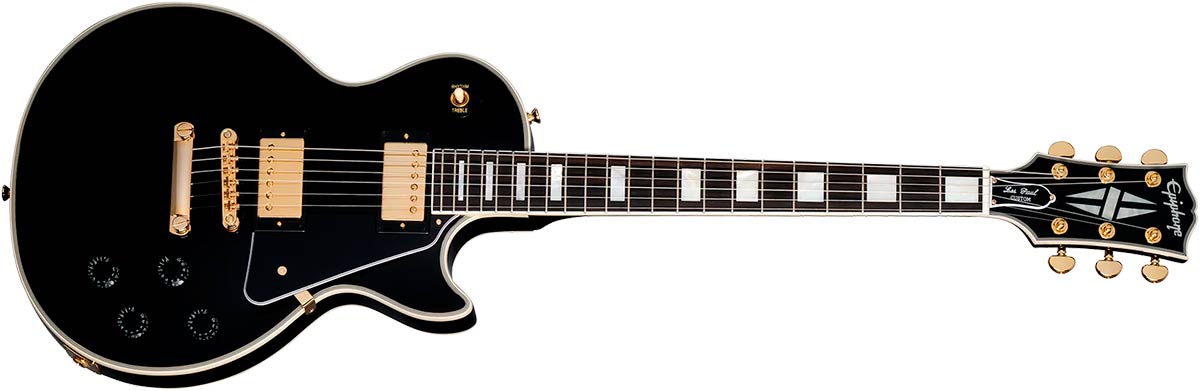 GUITARRA EPIPHONE IGC LES PAUL CUSTOM - EBONY | Pride Music Shop